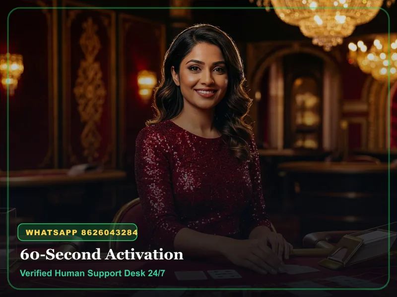 Play99Exch 60-second WhatsApp onboarding desk at 8626043284