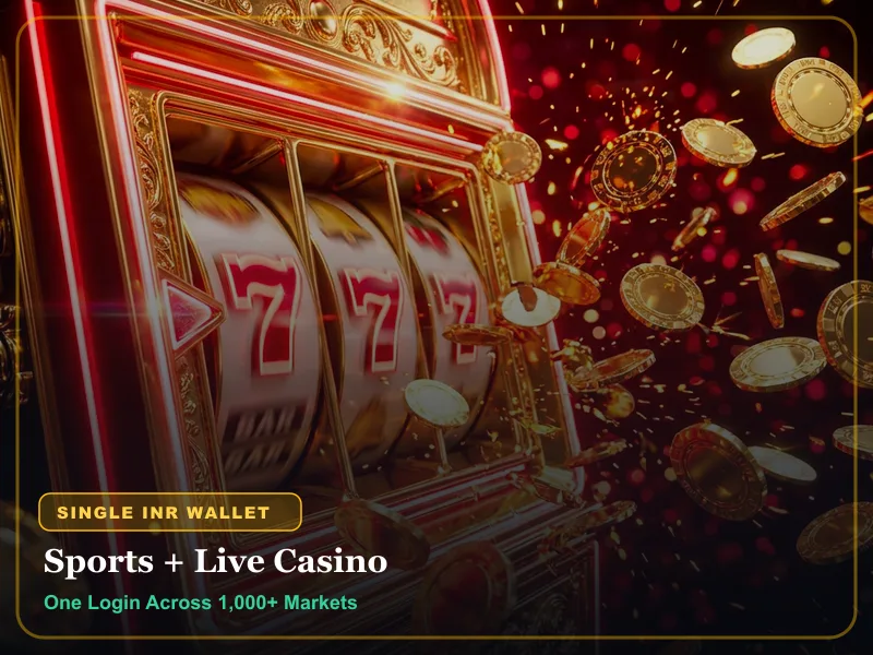 Play99Exch ₹100 balance active across cricket exchange and casino tables