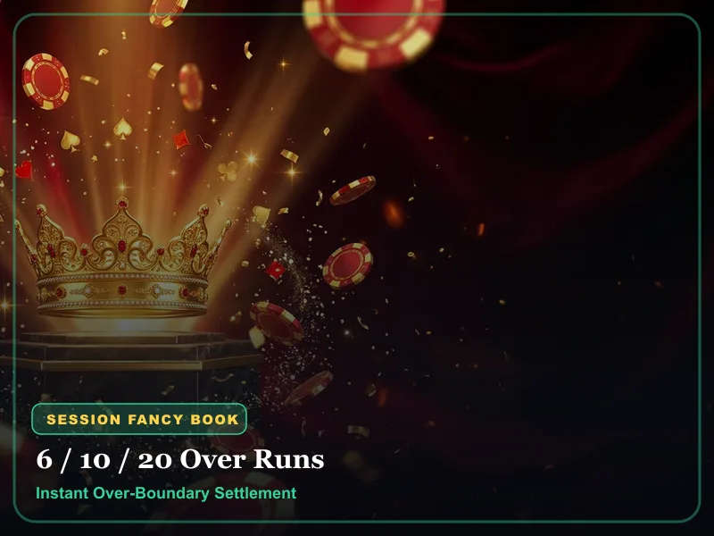 Play99Exch 6-over, 10-over, and 20-over fancy session runs book