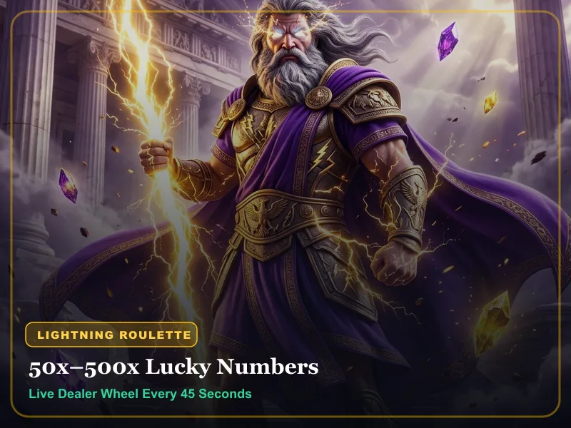 Play99Exch Evolution Lightning Roulette wheel with 50x to 500x lucky numbers