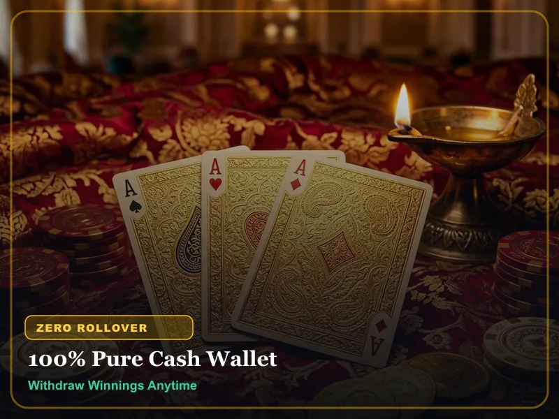 Play99Exch 100% pure cash wallet with zero bonus rollover lockups