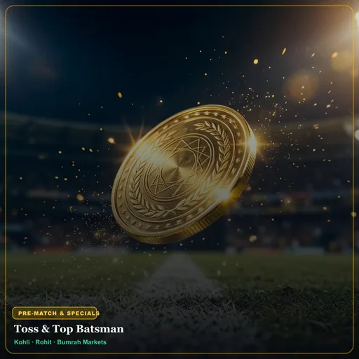 Gold coin toss and top batsman markets on play99exch cricket id