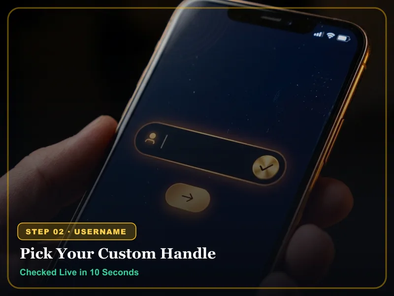 Choosing a custom username during play99exch id registration