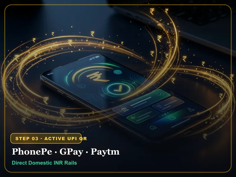 Active UPI QR code and VPA handle for new play99exch id